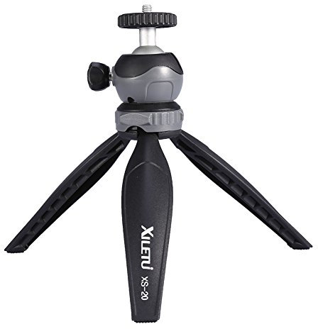 Trípode, sobremesa, para teléfono y cámara,Carga 2,5 kg de máximo, 3 Patas, Altura Ajustable, Estable sin deformación, para Interiores/Exteriores