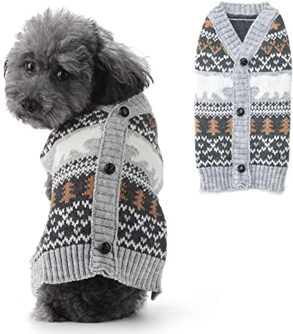 Hundepullover für Weihnachten Cartoon Weihnachtsbaum Eisbär Haustier Weihnachten Warmer Pullover Haustier Katze Winter Strickwaren Warme Kleidung Stricken Outfits hundepullover