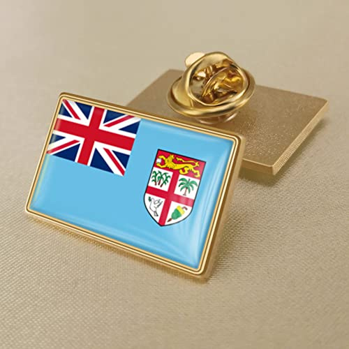 Personalisiertes Schild Pozi Fidschi-Flaggen-Anstecknadel,Flaggen-Revers-Anstecknadel,Emaille-Abzeichen,Nationale Flaggen-Anstecknadeln,Metallflagge,Nationale Abzeichen-Anstecknadeln,Brosche,Souv
