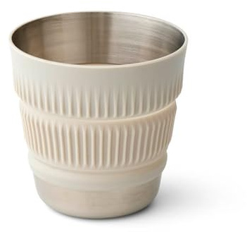 Sea to Summit Detour - Tasse de camping pliable en acier inoxydable, 16 onces, gris lunaire