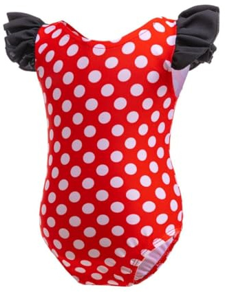 Lito Angels Mouse Swimming Costume One Piece Swimsuit Swimwear Bathing Suit with Headband for Kids Girls Age 9 Months to 5 Years
