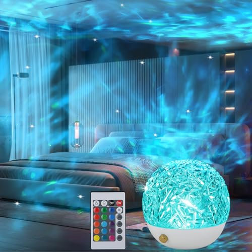 OutStep Luminorthe Cube Ocean Sensory Mood Light - 16 Colors Ocean Wave LED, Night Light for Kids, Galaxy Star Light for Kids Bedroom/Party