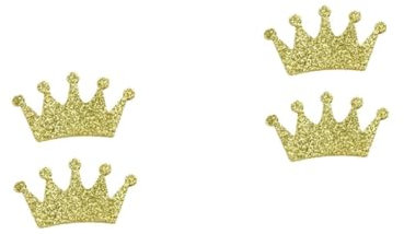 TOKIDNY Krone Streudeko 200 Stk Super Flash-konfetti Bunt Hochzeitslaken Partytröten Partyspieße Wedding y Gasballon Ziernieten Sparkling Konfetti Verstreuen Doppelseitiges Konfetti Golden