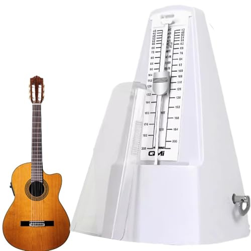 Gitarren-Metronom - Pendel Visual Beat Metronom | Track Beat Lauter Sound Solid Music Metronom Tuner, Einzigartige Turmform Mechanisches Metronom mit Einstellbarem Beat für Violine Drums Piano