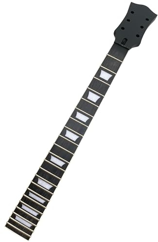 Electric Guitar Neck DIY For LP Guitars Parts Replacement 22 Fret Maple Neck Rosewood Fretboard with Trapezoid Inlays Black