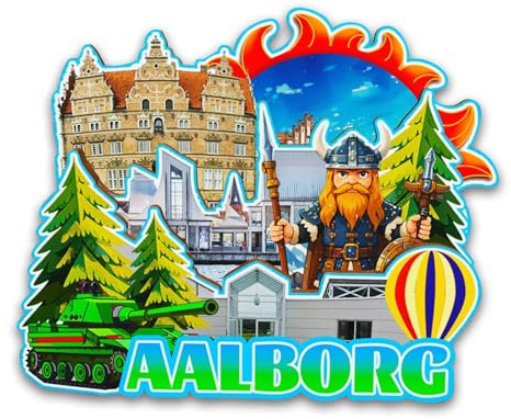 Orlybar Aalborg Dänemark Kühlschrankmagnet aus Holz, 3D-Sehenswürdigkeiten, Reise-Sammelstück, Souvenirs, Dekoration, handgefertigter Kühlschrankmagnet -6213