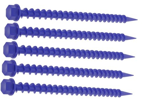 BESTonZON Kunststoff Zeltheringe mit Geschärftem und Verdicktem Ende Abs Material 5 Stück für Campingzelte Sicher und Bequem Geeignet für Outdoor Camping und Vordächer