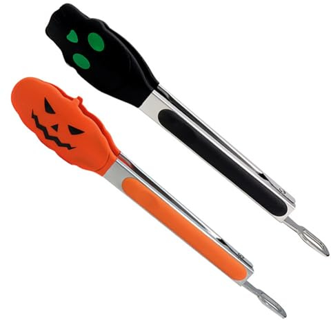 Pinks de cocina de 2 piezas con puntas de silicona 11 pinzas de cocción de acero inoxidable resistente al calor con cierre de bloqueo ＆ colgando mango sin deslizamiento para la parrilla de barbac