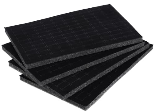 NOLITOY Organisateur De Bijoux 4 PièCes Insert ÉPonge Pour BoîTe À Bijoux Porte Boucles D'Oreilles Rangement 11X7 Pouces Tampon Doux Empilable Pour Bagues Et Pendants