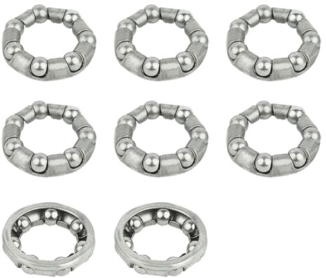 WKabnkn 8Pcs Bicycles Balls Bearing Retainer Mountain Bike Headsets Caged Balls Fork Hubs Bottom Bracket Fork Hub Bottom Bracket Bearing