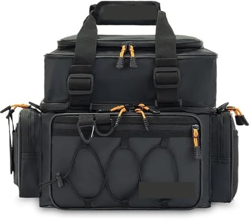 ZYAYNG Angeltasche Multifunktionale tragbare Umhängetasche, Handtasche, Angelwerkzeug-Set, Outdoor-Camping, wasserdichte Angelausrüstung, Zubehör-Set FüR AngelausrüStung(31 * 19 * 22cm)