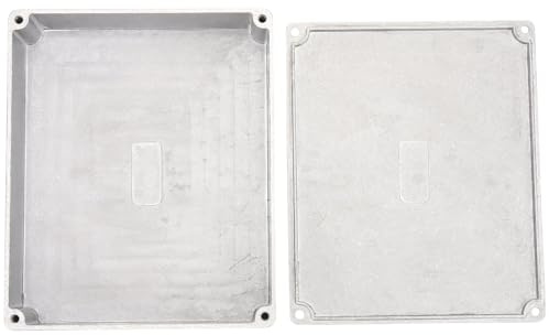 HOMOCONO Gitarren mit Polierter Oberfläche und Praktischem Design Effektgerät Pedalbox Gehäuse aus Aluminium in Silber für Selbstgemacht E gitarren Effektpedale