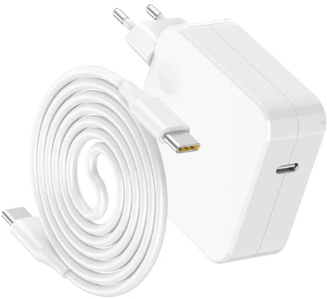 Alimentatore USB C 65W 67W per MacBook Pro/Air 13 14 15 Pollici 2024 2023 2022 2021 2020 M1 M2 M3, i-Pad Pro 12,9/11 Pollici, i-Phone Huawei per Samsung per Lenovo Dell HP Asus, Caricatore Macbook