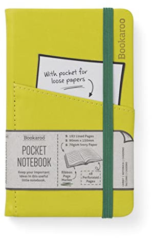 IF Bookaroo Carnet de poche A6 Chartreuse