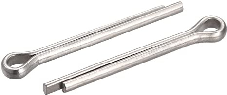 sourcing map 90 Stück Splintstift Geteilter Splint Clip Befestigung Edelstahl Sicherungssplinte für Automobil Mechanik 3 mm x 20 mm