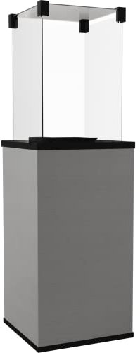 KRATKI Patio Mini Outdoor Moderner Gasheizer 8,2 kW mit Rädern für Gartenterrasse 136,6x44,2 cm Propan G31/50mbar Powered Manual Control FILO Argento Quartz Spinter