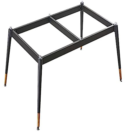 Tischgestell Stützbeine Aus Eisen,Tischbeine Metall Tischgestell Tischkufen,Metallfüße,Schwerlast Schreibtisch Beine,CouchtischBeine,für Schreibtisch,mit Saugnapf Und Schrauben (90x90x72cm,Gold)