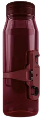 Fidlock TWIST bottle 700 Life + bike base – 700 ml Fahrrad Trinkflasche aus Tritan mit magnetischem Fahrrad-Flaschenhalter, ideal für Alltag, Citybike & Rennrad, Farbe Rot