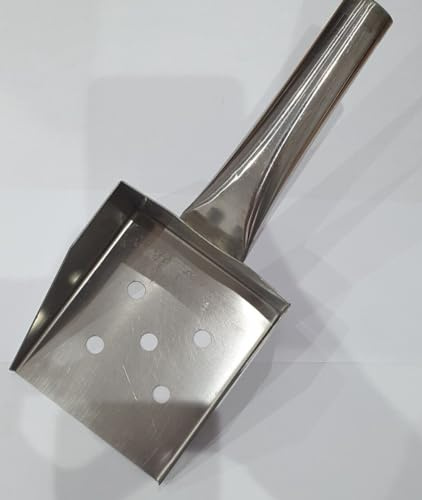 Chip Scoop - Heavy Duty Stainless Steel, Hand-Made, 10oz Capacity, 12cm x 10cm Size