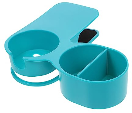 Blauer Becherhalterclip aus Abs mit Handyhalterung