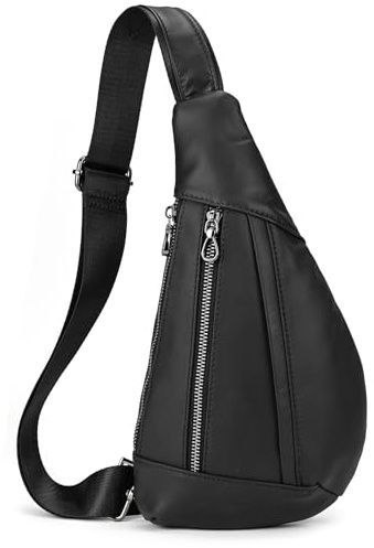 brusttasche herren leder Kleine umhängetasche Dreieck Anti-Diebstahl Sling Crossbody Bag herren sling Leder bag Schultertasche