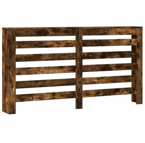 vidaXL Radiator Cover Smoked Oak 149 x 20 x 82 cm Engineered Wood