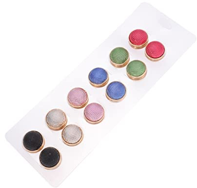 COLLBATH Lot de 12 Broches Magnétiques en pour Écharpe Épingle de Fermoirs Colorés pour Vêtements Accessoires Élégants sans Dommages Femmes