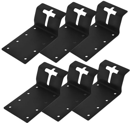 HIAKDOFT 6pcs Post Reinforcement Bracket for Garden Fence Trellis Bracket Wide Applications