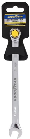Goodyear 10mm Spanner - Chrome Vanadium Steel| Precision Engineered for Tightening and Loosening Nuts and Bolts| Durable & Corrosion-Resistant Wrench| Essential Hand Tool for Mechanics