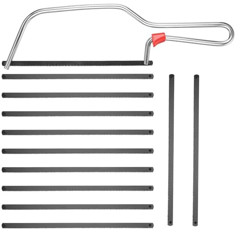 Professional Small Hacksaw with Blade, Handheld Hacksaw, 6(150mm), Mini Hacksaw Set, Hand Handsaw for Plastic Metal Wood Cutting Saw, with 11 Pcs Saw Blades ﻿