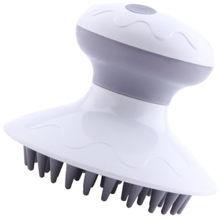 Anneome Kopfhautmassagebürste der Durchblutung Elektrische aus Abs mit Rundem Griff und Praktischem Stauraum für Entspannende Kopfmassage zu Hause