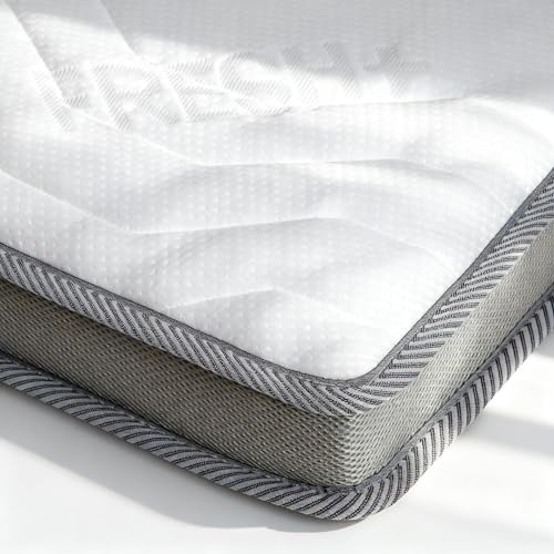 90x200 cm Kaltschaumtopper 7cm Höhe – 7 Zonen Matratzentopper H5 – Orthopädische Matratzenauflage, Fester & extra Harter Matratzenschoner für alle Matratzengrößen & Betten