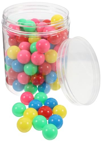 GALPADA 100 StüCk Bunte Kunststoffkugeln Hohl 20Mm FüR Grundschule Mathe Wahrscheinlichkeitsprobleme Lernspielzeug Murmeln FüR Murmelbahn