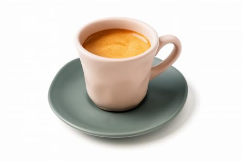 Omniacasa Organic Nature – Set 6 Tazzine da Caffè con 6 Piattini, Per 6 Persone, in Stoneware, finitura opaca rosa, verde, effetto artigianale – moderne, resistenti, lavastoviglie e microonde.