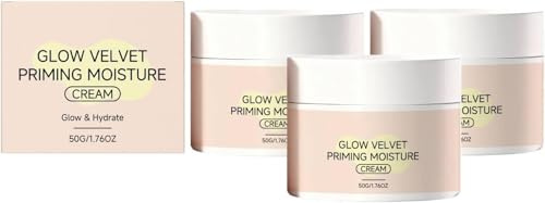2026 New Pore Blurring and Makeup Gripping Primer,Glow Velvet Priming Moisture Cream,Korean Skin Care,Even Skin Tone