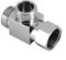Nikou Desviador de 3 vías - Te de Ajuste de la Manguera 1/2 Latón Cromo T Forma Adaptador Conector para Manguera de válvula de ángulo, Brazo de Ducha de baño, Grifo de rociador de bidé para Inodoro