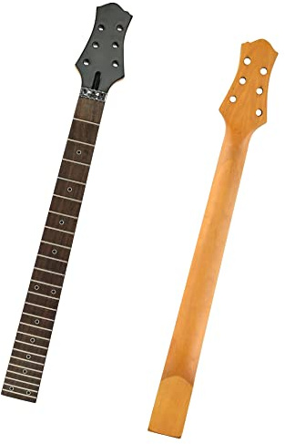 Gör-det-själv gitarrhals Matte 24 Band 25,6 Tums Lönnhals Rosenträ Greppbräda För LP-gitarrhals Låsmutter
