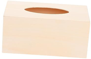 SHOWERORO 2er Satz Holz Taschentuchboxen Handgefertigte DIY Serviettenhalter Einfarbige Serviettenboxen Zum Selbermachen Langlebig Und Robust