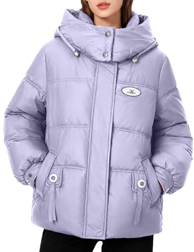 Genérico Chaqueta Mujer Invierno Abrigo Acolchado Mujer Cazadora Abrigos De Invierno para Chaquetas Acolchadas Chaqueta Vestir Plumon Acolchada Ligera Plumas Ligeros Anorak Winter Jacket Women Negra