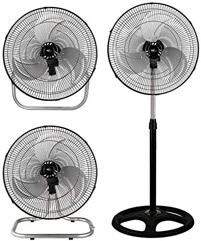 Melchioni Family MF1712TRIO - Ventilador de pared (45 cm, 3 velocidades, acero)