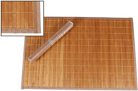 thesecrethome.es - Alfombra de Bambú - Láminas de 1 cm Ancho - Antideslizante - Decoración para Salón, Dormitorio, Terraza, Baño - Largo. 85 cm x Ancho. 55 cm