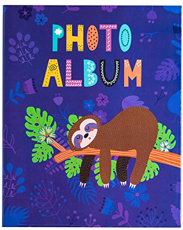 Erik Fotobuch Einsteckalbum Faultier - Fotoalbum mit Folien 200 - Foto Einsteckalbum 13x20cm
