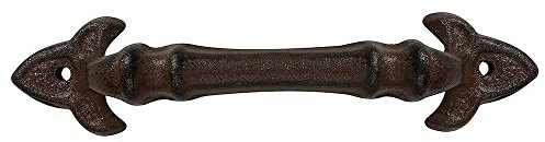 zeitzone Möbelgriff rustikal Schubladengriff braun Antik-Stil Gusseisen 20cm