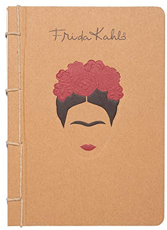 Grupo Erik Kraft Notebook Journal Frida Kahlo Official | Hardcover Journaling Notebooks | A5 Notebook | Cute Notebooks | 180 Dotted Pages