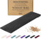 Saco térmico de semillas - Bolsa de Semillas Grande para Microondas - Bolsa de Semillas y Lavanda con Funda de Vellón Suave para el Alivio del Dolor - Bolsas de Semillas Reutilizables (Negro)