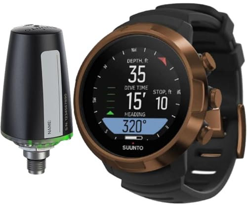 SUUNTO D5 Tauch-Handgelenkcomputer mit USB-Kabel und Tank-Pods