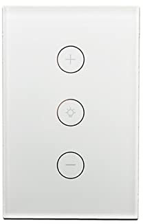 Interruptor inteligente WiFi Smart Wall Light Switch Dimmer Control remoto móvil No necesita concentradores de trabajo en casa para uso doméstico (tamaño: W, estándar: EE. UU.)