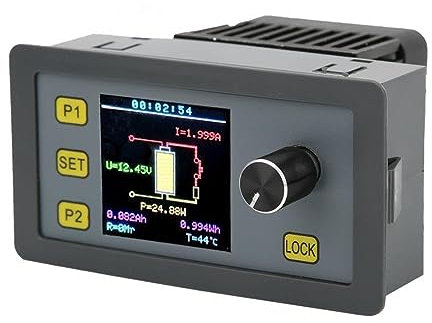 VCHICS Batterietester, Lastausgleichsregler, 30W 5A Elektronisches Lastmodul Netzteil Alterungstester LED-Anzeige Spannungswandler Einstellbarer Spannungsregler Hohe Präzision