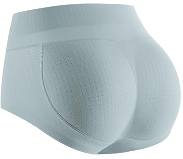 SUIUOI Bragas Push Up para Mujer, Bragas Push Up para Glúteos Shapewear, Braguitas Moldeadoras Elásticas Body Shaper Sin Costuras Ropa Interior Moldeadora, Bragas Moldeadoras Body Shaper, azul claro