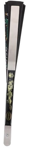 ULDIGI Chinesischer Faltbarer Handfächer Drachen Pfingstrose Metallfächer Mit Stoffgriff Für Kung Fu Tanz Bühnenauftritte Dekoration